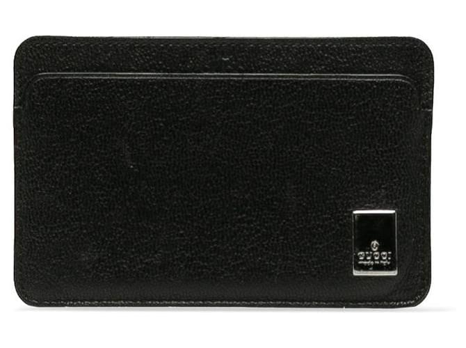 Gucci Leather Card Case Black Pony-style calfskin  ref.1312448
