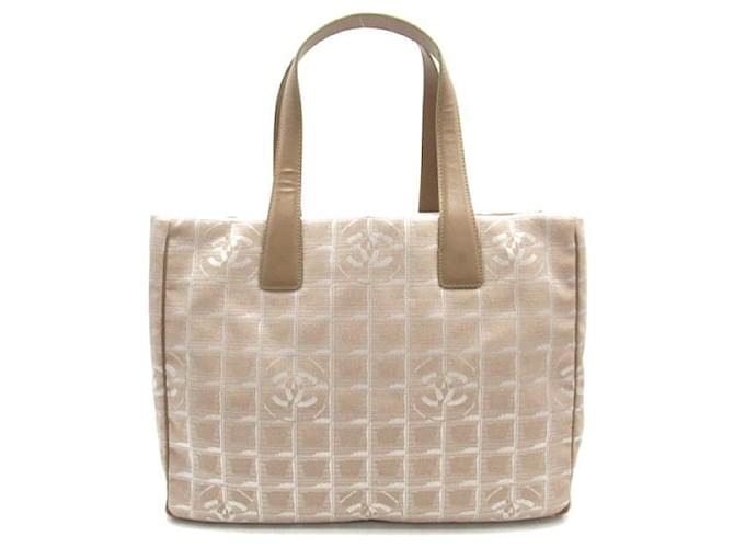 Chanel New Travel Line Tote Bag Brown Nylon  ref.1312480