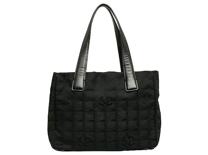Chanel New Travel Line Tote Bag Black Nylon  ref.1312508