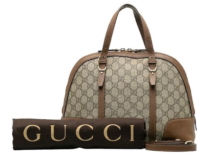 Gucci GG Supreme Dome Bag Brown  ref.1312528