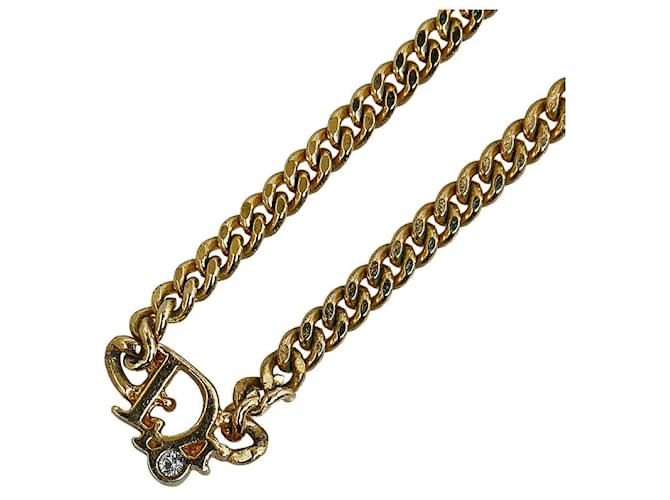 Dior CD Chain Collar Necklace Golden  ref.1312533