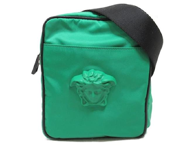 Versace Medusa Nylon Crossbody Bag Green  ref.1312610