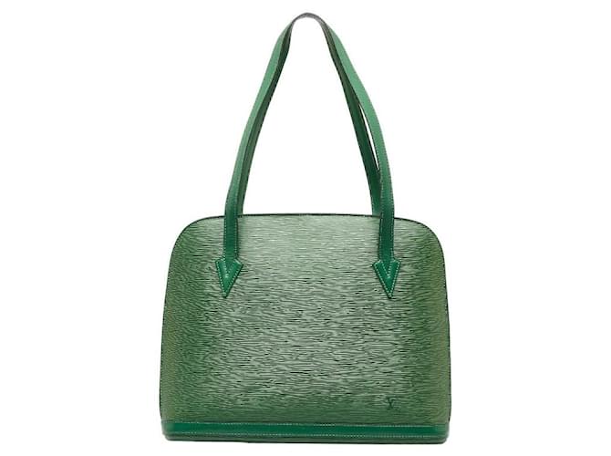 Louis Vuitton Epi Lussac Verde Bezerro-como bezerro  ref.1312631