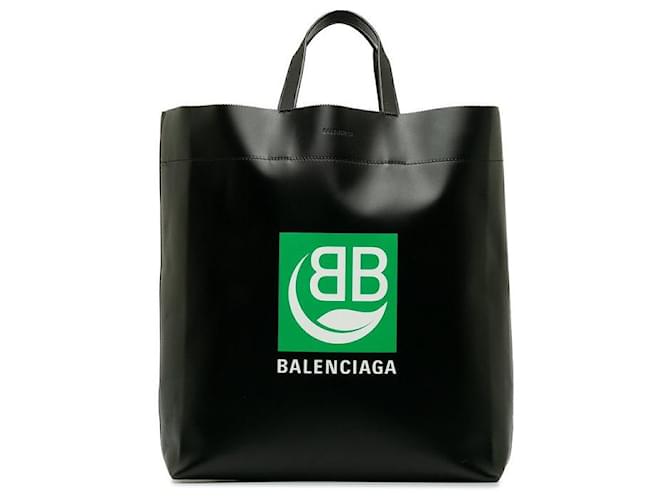 Balenciaga Mittlere Markt-Einkaufstasche Schwarz Kalbähnliches Kalb  ref.1312732
