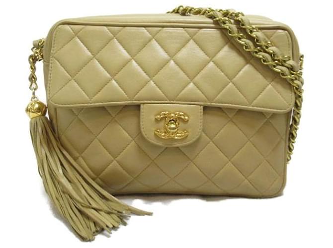 Chanel CC Quilted Leather Camera Bag Brown Pony-style calfskin  ref.1312789