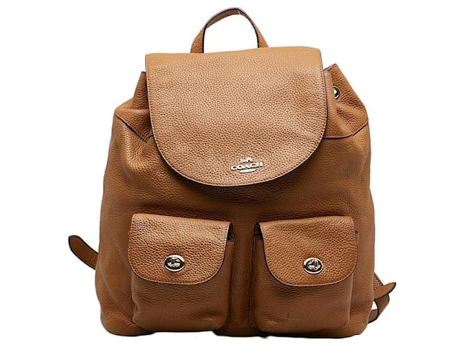 Coach Leather Billie Backpack Brown Pony-style calfskin  ref.1312796