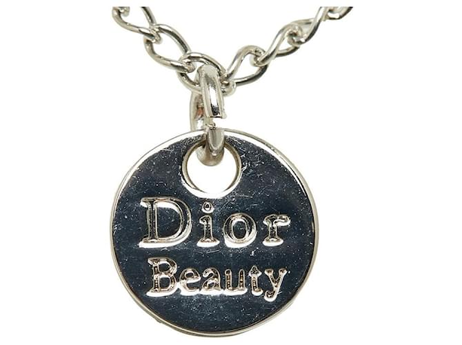 Dior Multi Layered Necklace Silvery Silver  ref.1312798