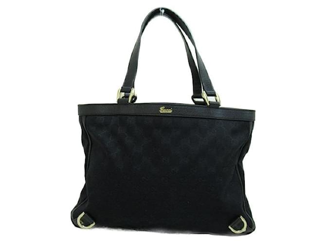Gucci GG Canvas Abbey D-Ring Tote Bag Black Cloth  ref.1312814