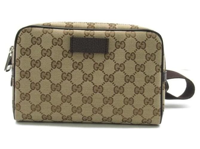 Gucci GG Canvas Waist Bag Brown Cloth  ref.1312815