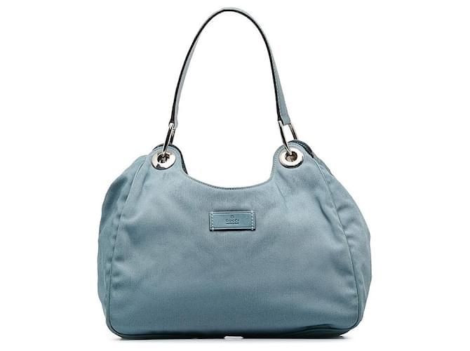 Gucci Nylon-Handtasche Blau  ref.1312848