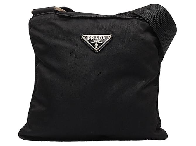 Prada Tessuto Crossbody bag Black Nylon  ref.1312940