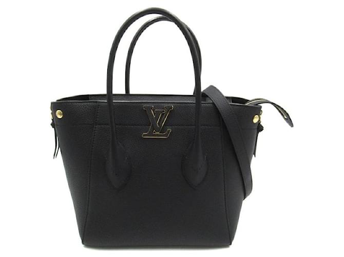 Louis Vuitton Leather Freedom Tote Black  ref.1312998