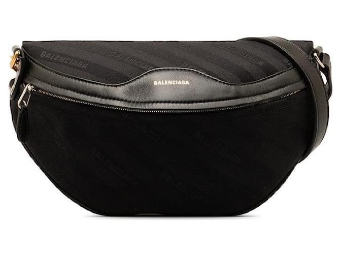 Balenciaga Canvas Souvenir S Belt Bag Black Cloth  ref.1313084