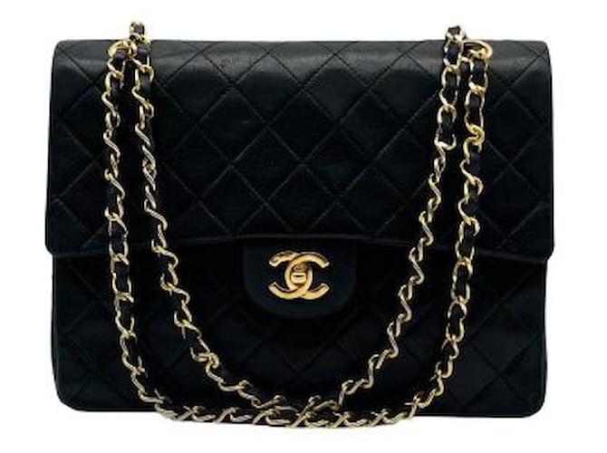 Classique Chanel Timeless Cuir Noir  ref.1313121