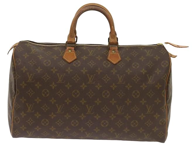Louis Vuitton Speedy 40 Brown Cloth  ref.1313211
