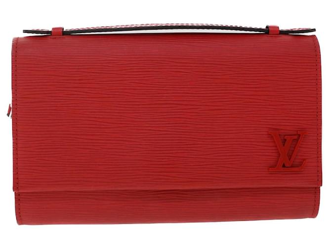 Louis Vuitton Cluny Rot Leder  ref.1313223