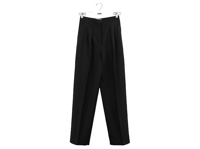 Dior Pantalon droit en laine Noir  ref.1313252