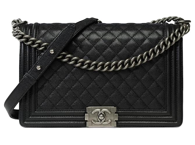CHANEL Boy Bag in Black Leather - 101762  ref.1313261