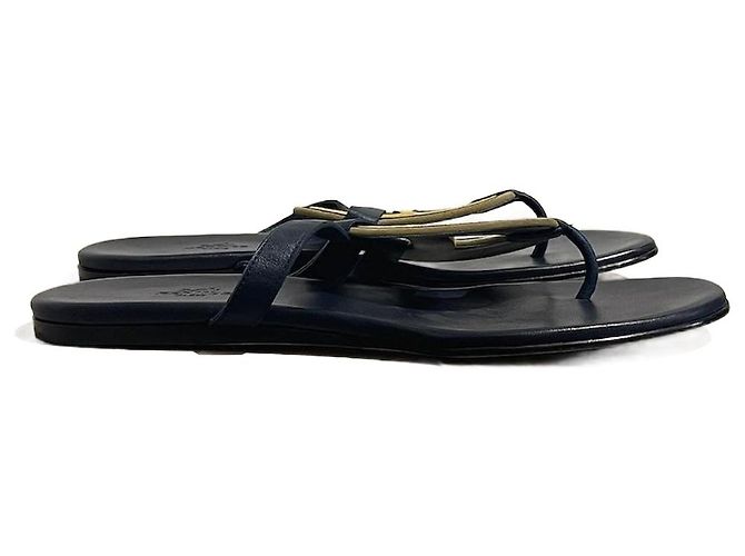 Hermès Sandali HERMES T.EU 41 Pelle Blu