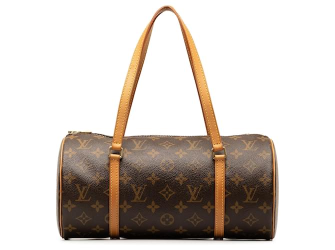 Brown Louis Vuitton Monogram Papillon 30 handbag Leather  ref.1313297