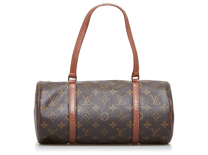 Brown Louis Vuitton Monogram Papillon 30 handbag Leather  ref.1313321