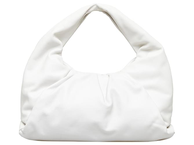 Bolso de hombro mediano Bottega Veneta blanco Cuero  ref.1313328