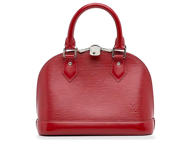 Red Louis Vuitton Epi Alma BB Satchel Leather  ref.1313330