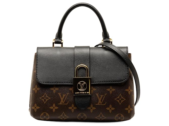 Bolso satchel Louis Vuitton Locky BB con monograma marrón Castaño Cuero  ref.1313401