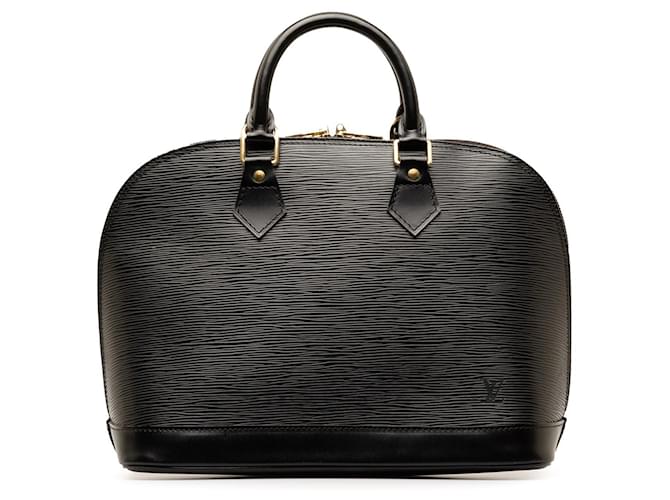Black Louis Vuitton Epi Alma PM Handbag Leather  ref.1313423