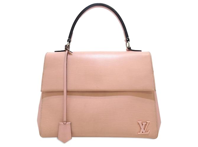 Bolsa Louis Vuitton Epi Cluny MM rosa Couro  ref.1313439