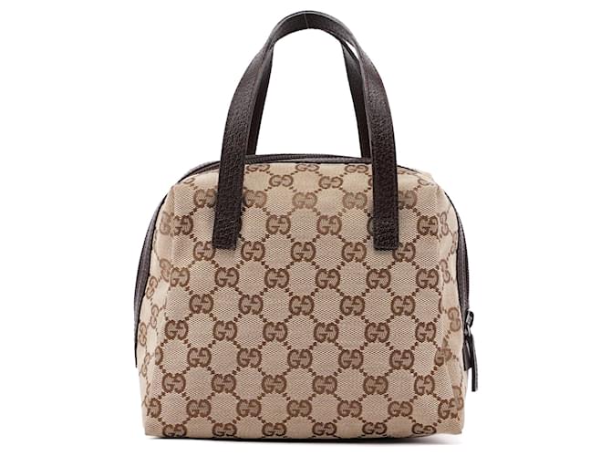GUCCI Bowling bags Leather Beige Jackie  ref.1313509