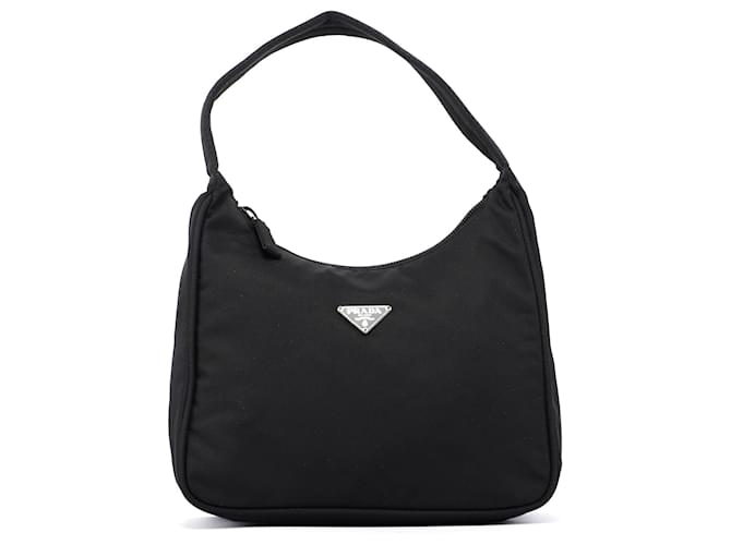 PRADA Shoulder bags Cloth Black Tessuto  ref.1313510