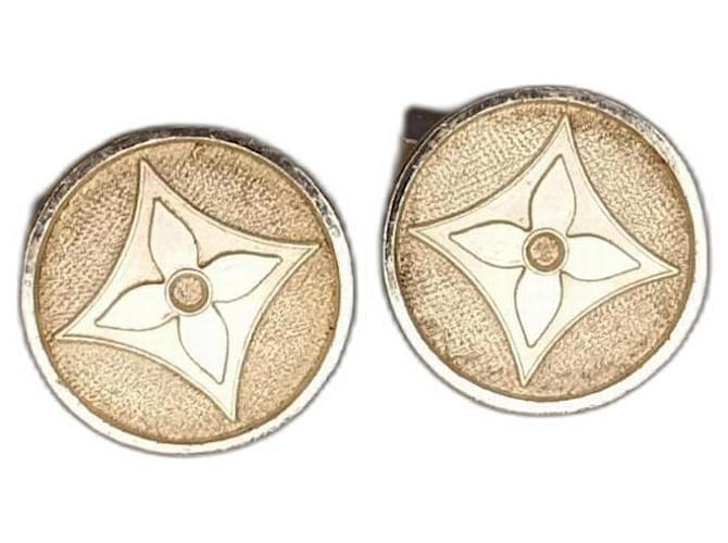 Louis Vuitton - paire de boutons de manchette en argent. Argenté  ref.1313517