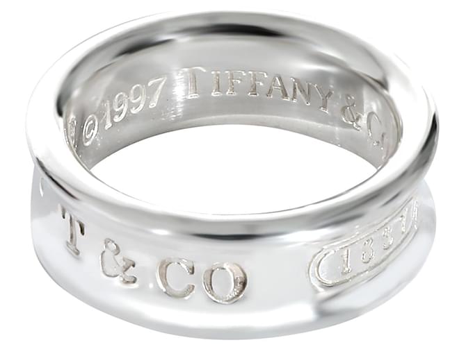 TIFFANY & CO. 1837 Band in Sterling Silver Silvery Metallic Metal  ref.1313519