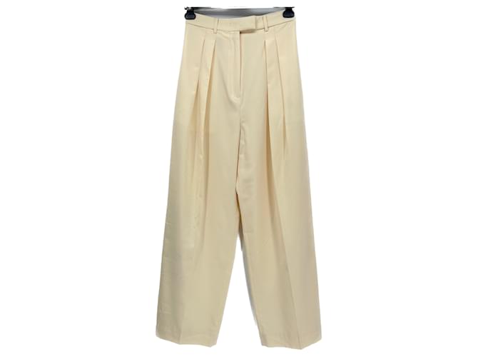 Autre Marque PAPER MOON  Trousers T.International S Wool Cream  ref.1313538