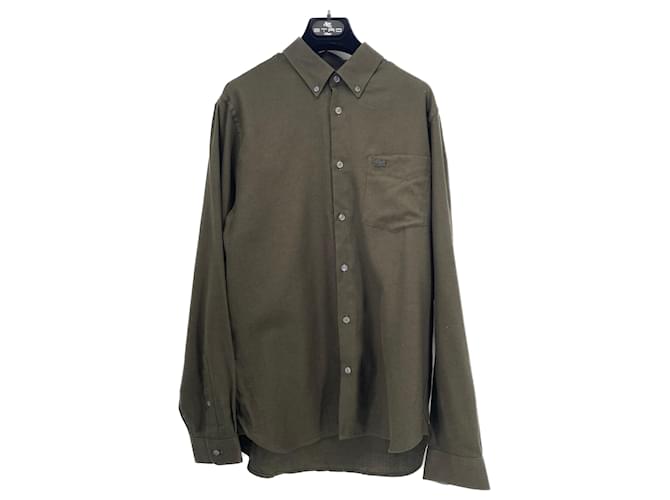 LACOSTE  Shirts T.eu (tour de cou / collar) 39 cotton Brown  ref.1313577