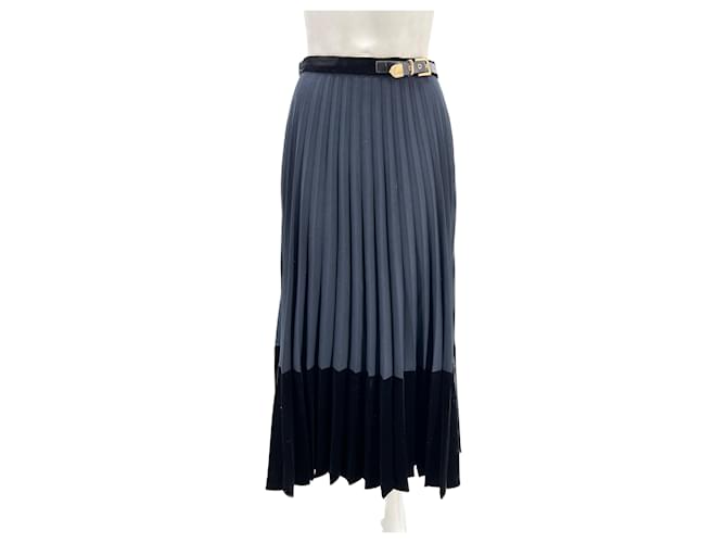 SANDRO  Skirts T.International M Polyester Blue  ref.1313634