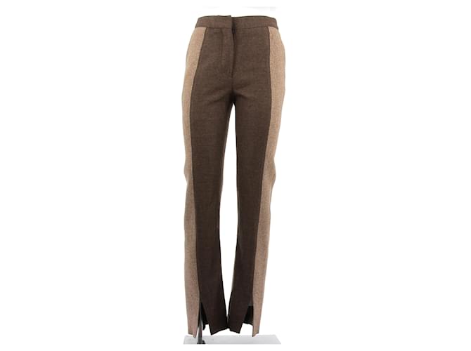 BURBERRY  Trousers T.Uk 6 Wool Brown  ref.1313636
