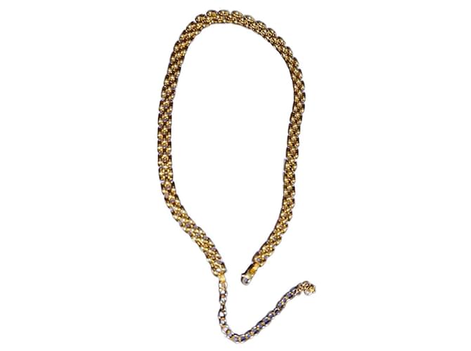 Monica Vinader Collar de herencia ajustable 36-46cm/14-18' Gold hardware Oro  ref.1313642