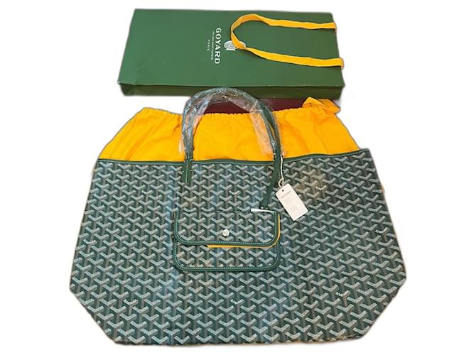 Goyard Saint Louis GM Verte Cuir  ref.1313645