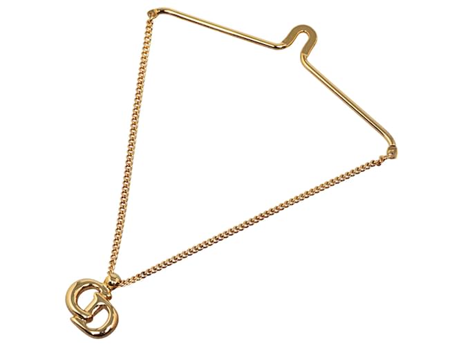 Dior Gold Vintage CD Tie Chain Golden Metal Gold-plated  ref.1313698