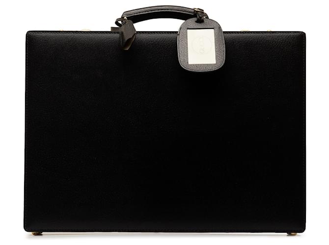Gucci Business-Tasche aus schwarzem Leder Kalbähnliches Kalb  ref.1313715