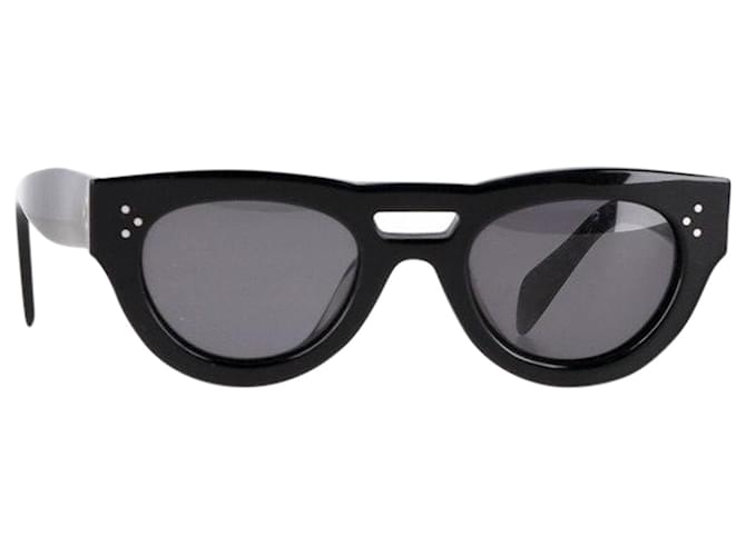 Céline Celine Cat Eye Sunglasses in Black Plastic  ref.1313762