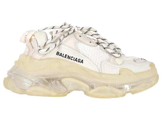 Balenciaga Triple S Sneakers aus weißem Polyester  ref.1313801