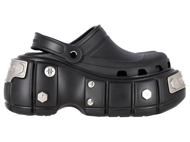 Balenciaga HardCrocs™ Pantoletten aus schwarzem Gummi  ref.1313802
