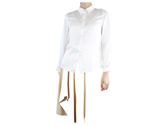 Autre Marque Camicia in seta bianca - taglia S Bianco  ref.1313816