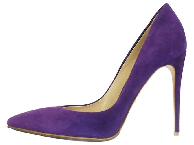 Dolce & Gabbana Escarpins en daim violet - taille EU 36.5 (UK 3.5) Suede  ref.1313831