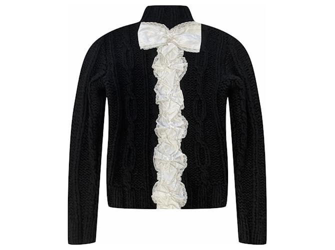 Chanel 6K$ Edelweiss Jewel Embellished Jumper Black Cashmere  ref.1313853