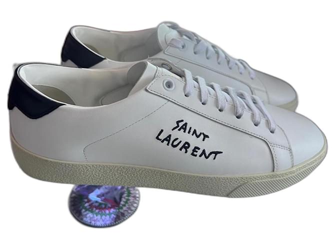Sneakers Klassiker. Saint Laurent. 39 neu. Weiß Leder  ref.1313861