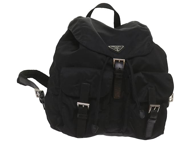 PRADA Backpack Nylon Black Auth 68249  ref.1313886